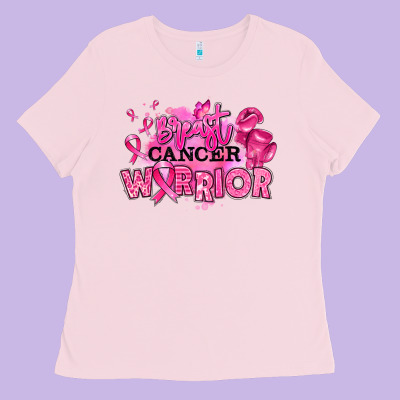 Ladies Tee breast cancer warrior