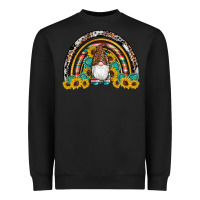 Black western gnome gemstones sunflowers rainbow Heavyweight Sweatshirt - Artiststas