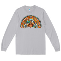 Moon Dust turquoise thanksgiving turkey rainbow Long Sleeve Tee - Jasminsmagicworld