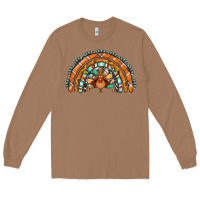 Toasted Coconut turquoise thanksgiving turkey rainbow Long Sleeve Tee - Jasminsmagicworld