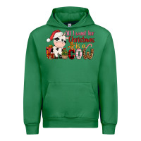 Emerald all want for christmas is a cow Urban Hoodie - CowGirlArtShop