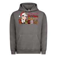 Pigment Tornado all want for christmas is a cow Urban Hoodie - CowGirlArtShop