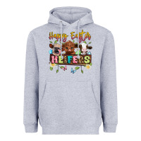 Heather Grey happy easter heifers Heavyweight Hoodie - Artiststas