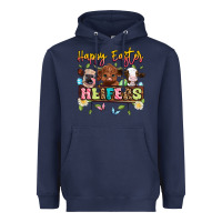Navy happy easter heifers Heavyweight Hoodie - Artiststas