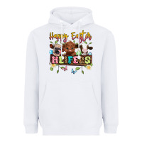White happy easter heifers Heavyweight Hoodie - Artiststas