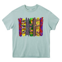 Arona mardi gras crawfish cake and mask with leopar and fleur de lis brushst Heavy Core Tee - Artiststas