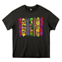 Asphalt mardi gras crawfish cake and mask with leopar and fleur de lis brushst Heavy Core Tee - Artiststas