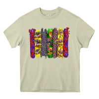 Mossy mardi gras crawfish cake and mask with leopar and fleur de lis brushst Heavy Core Tee - Artiststas