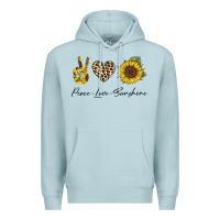 Blue Mist Peace Love Sunshine Premium Hoodie - Bettercallsaul