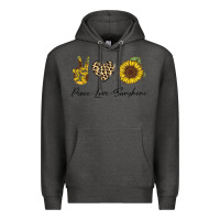 Charcoal Heather Peace Love Sunshine Premium Hoodie - Bettercallsaul