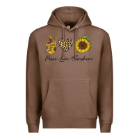 Chestnut Peace Love Sunshine Premium Hoodie - Bettercallsaul