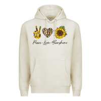 Oatmeal Heather Peace Love Sunshine Premium Hoodie - Bettercallsaul