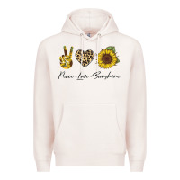 Pale Pink Peace Love Sunshine Premium Hoodie - Bettercallsaul