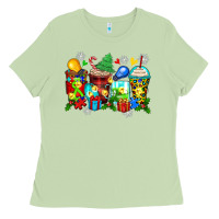 Matcha autism christmas coffee cups Ladies Tee - Zillion Design Studio