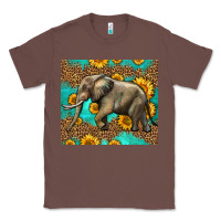 Chestnut western sunflowers elephant Classic Tee - LillyAllenDesigns