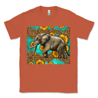 Copper western sunflowers elephant Classic Tee - LillyAllenDesigns