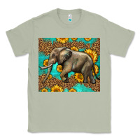 Matcha western sunflowers elephant Classic Tee - LillyAllenDesigns