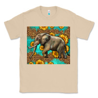 Mushroom western sunflowers elephant Classic Tee - LillyAllenDesigns