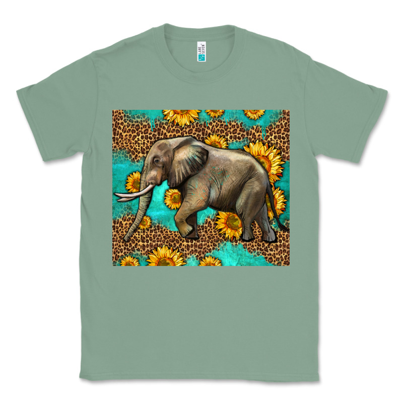 Western Sunflowers Elephant Classic Tee by LillyAllenDesigns | Teevron