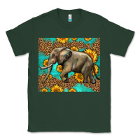 Sports Green western sunflowers elephant Classic Tee - LillyAllenDesigns