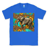 True Royal western sunflowers elephant Classic Tee - LillyAllenDesigns