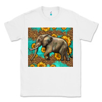 White western sunflowers elephant Classic Tee - LillyAllenDesigns