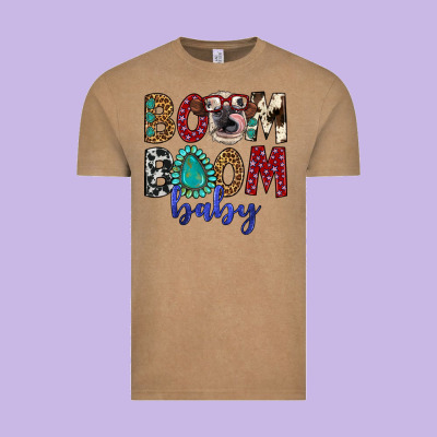 Boom Boom Baby Vintage Tee Designed By Artiststas