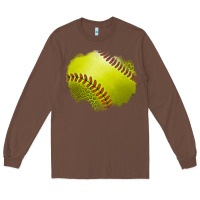 Chestnut leopard softball patch Long Sleeve Tee - Jasminsmagicworld