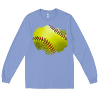 Colony Blue leopard softball patch Long Sleeve Tee - Jasminsmagicworld