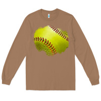 Toasted Coconut leopard softball patch Long Sleeve Tee - Jasminsmagicworld