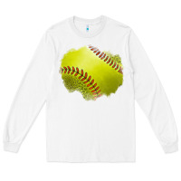 White leopard softball patch Long Sleeve Tee - Jasminsmagicworld