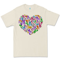 Bone cancer ribbon heart Premium Tee - AdoDesignShop