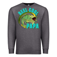 Charcoal Heather reel cool papa Premium Sweatshirt - Jasminsmagicworld
