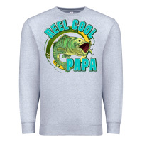 Heather Grey reel cool papa Premium Sweatshirt - Jasminsmagicworld