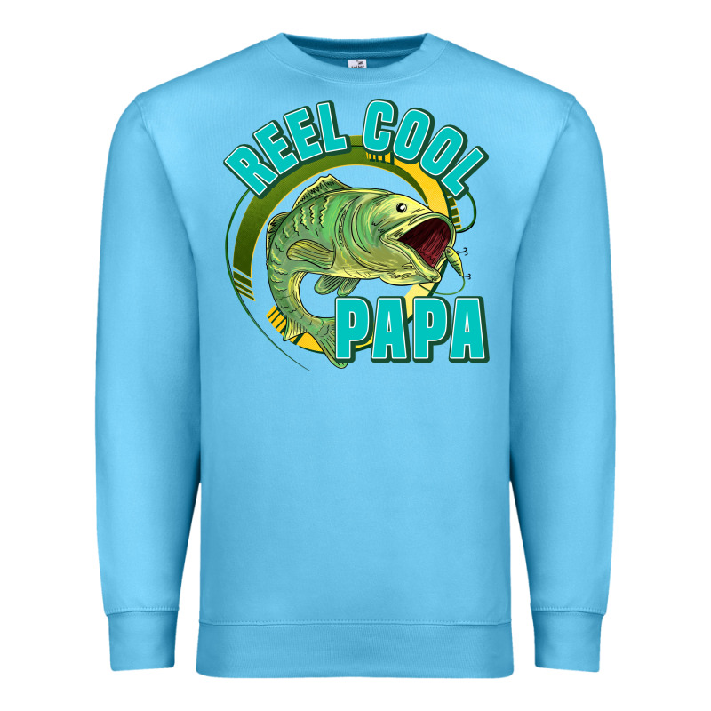 Reel Cool Papa Premium Sweatshirt by Jasminsmagicworld | Teevron