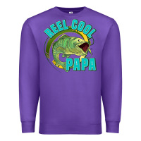 Purple reel cool papa Premium Sweatshirt - Jasminsmagicworld