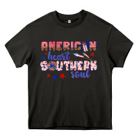 Asphalt American heart southern soul Heavy Core Tee - texasbilliewilder