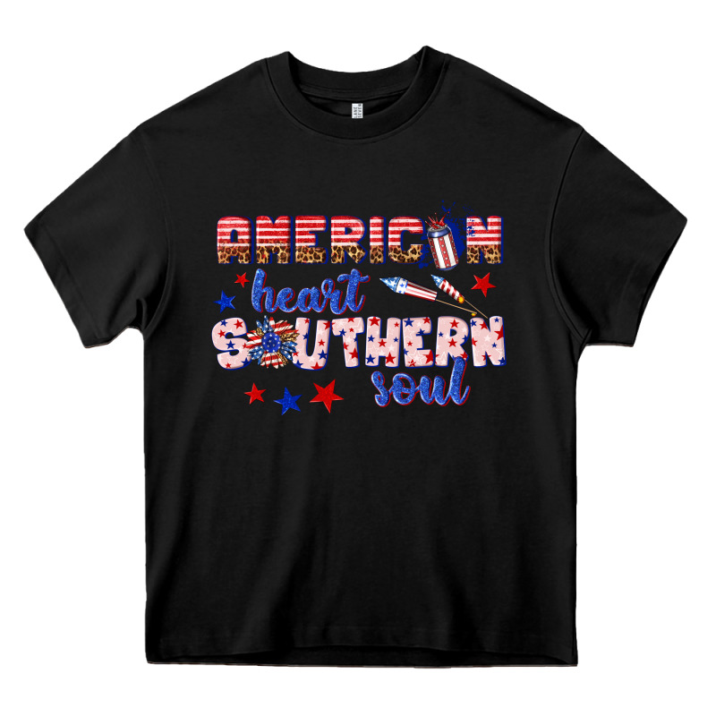 American Heart Southern Soul Heavy Core Tee by texasbilliewilder | Teevron