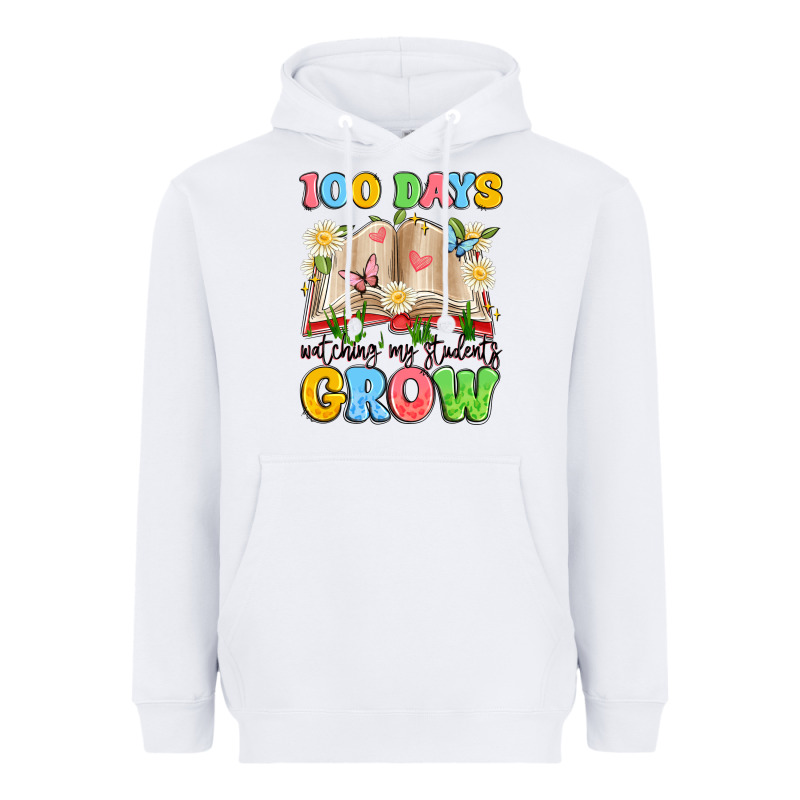 100 Days Watching My Students Grow Heavyweight Hoodie by Artiststas | Teevron