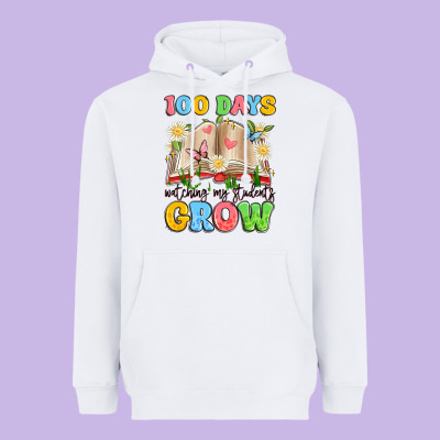 100 Days Watching My Students Grow Heavyweight Hoodie Designed By Artiststas