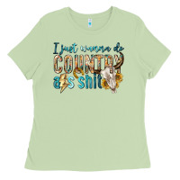 Matcha i just wanna do country Ladies Tee - texasbilliewilder