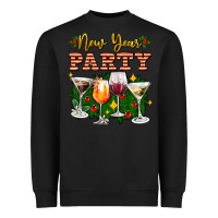 Black new year party christmas coctail Heavyweight Sweatshirt - AdoDesignShop