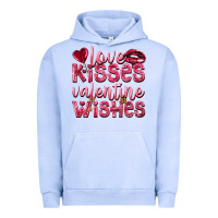 Pigment Grape Ice Love kisses Valentine wishes Valentine's Day Urban Hoodie - HowdyJamesFarm