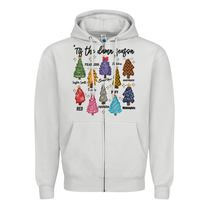 Tis The Damn Season Music Zipper Hoodie by MaliasSmallBusiness | Teevron