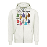Oatmeal Heather tis the damn season music Zipper Hoodie - MaliasSmallBusiness