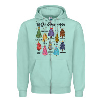 Seafoam tis the damn season music Zipper Hoodie - MaliasSmallBusiness