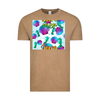 Vintage Coffee seahorse and sea shell seamless pattern Vintage Tee - BundleAndBundleShop