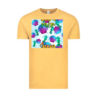 Vintage Mustard seahorse and sea shell seamless pattern Vintage Tee - BundleAndBundleShop
