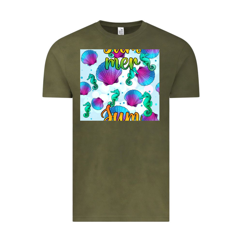 Seahorse And Sea Shell Seamless Pattern Vintage Tee by BundleAndBundleShop | Teevron