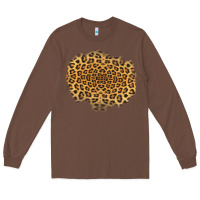 Chestnut leopard patch Long Sleeve Tee - Jasminsmagicworld